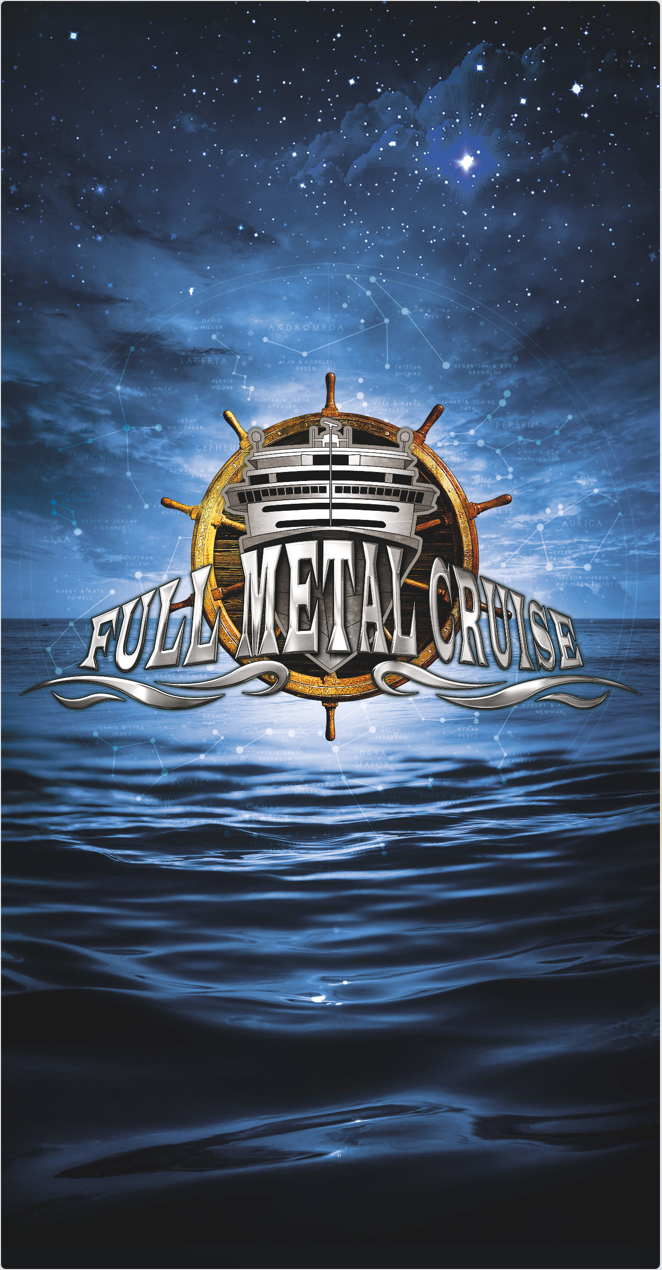 Mein Schiff Full Metal Cruise - Badetuch Night